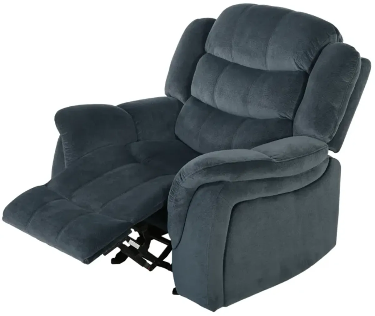 Classic Design, Plush Fabric, Glider Recliner