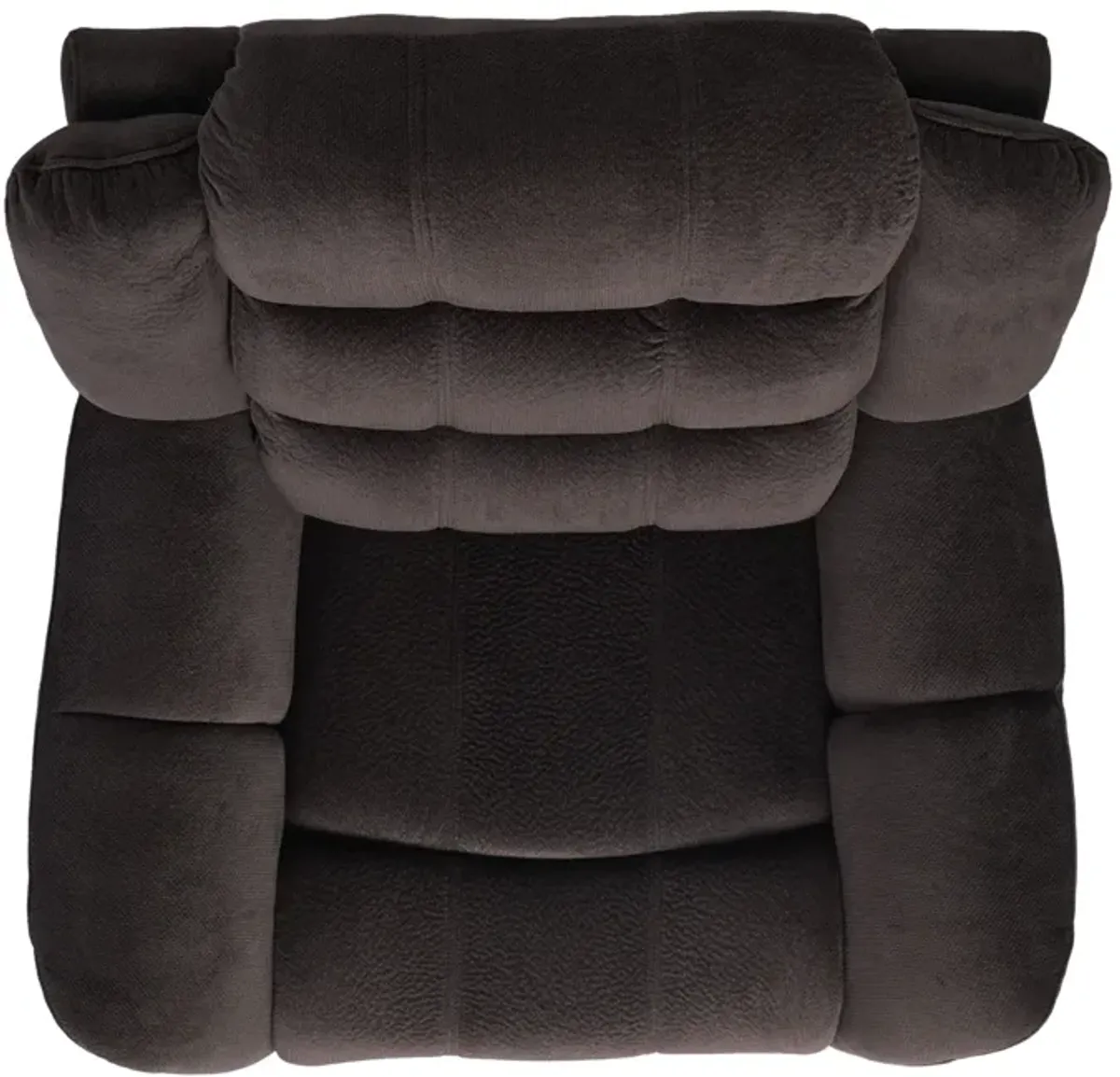 Classic Design, Plush Fabric, Glider Recliner