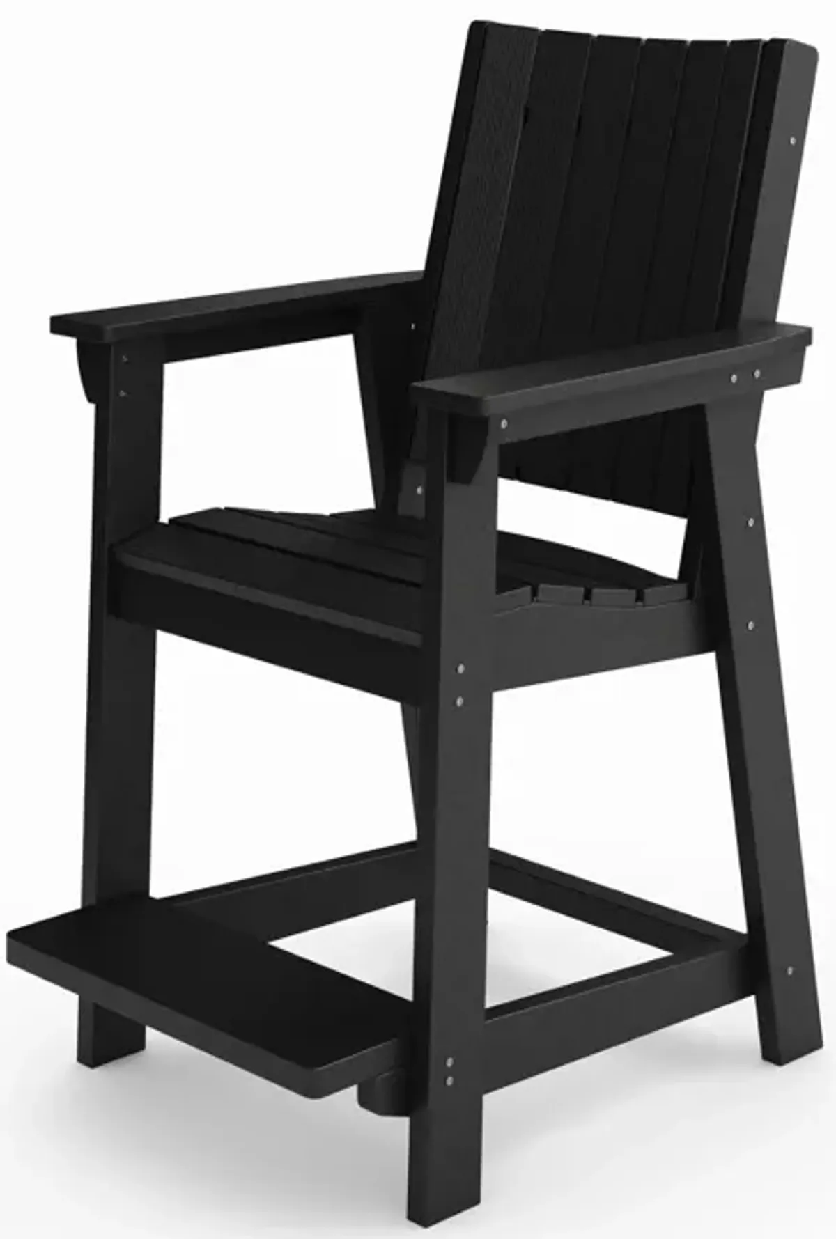 Modern Counter Chair Sleek HDPE Poly Lumber For Dining, Patio, And Garden Comfort