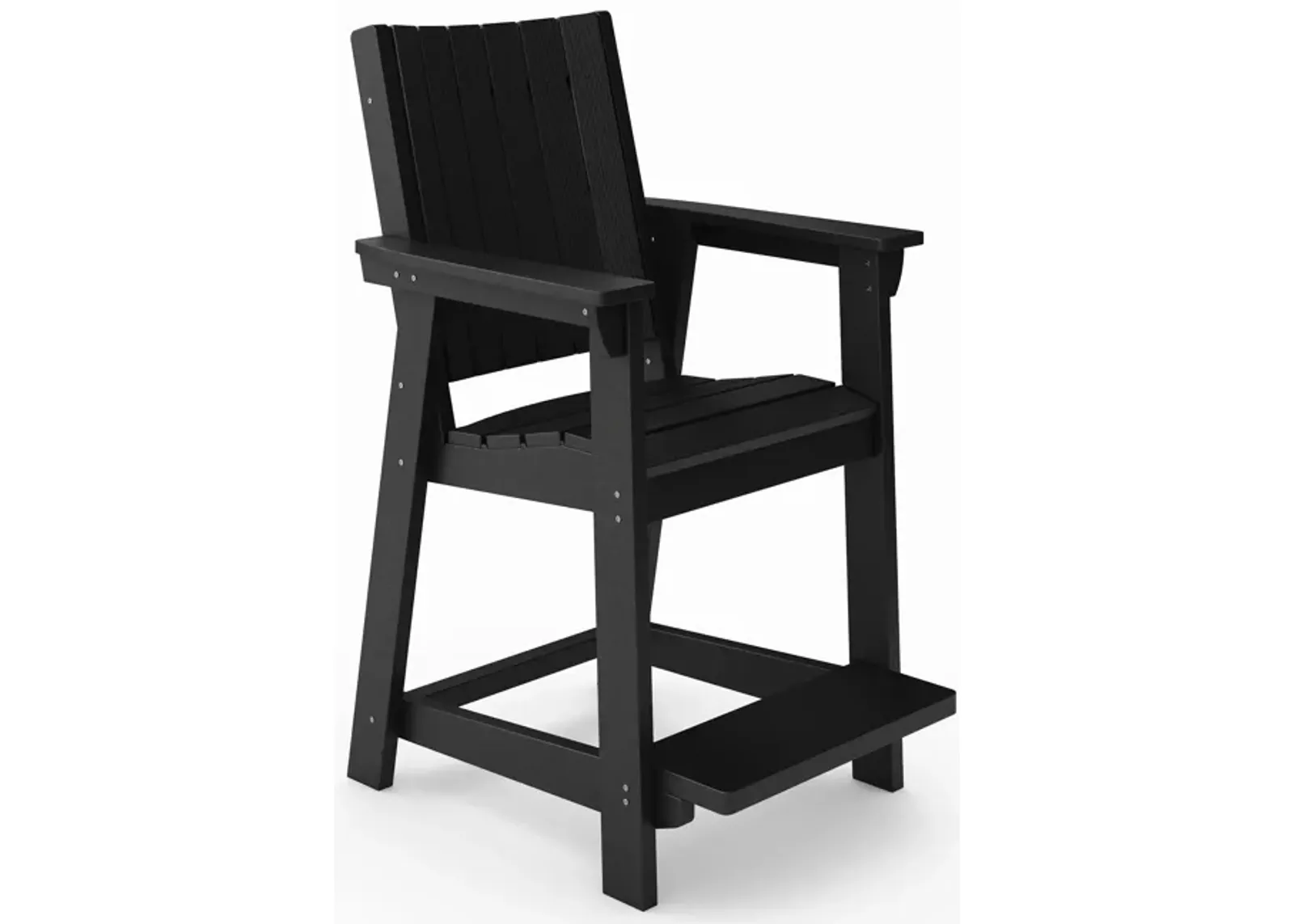 Modern Counter Chair Sleek HDPE Poly Lumber For Dining, Patio, And Garden Comfort