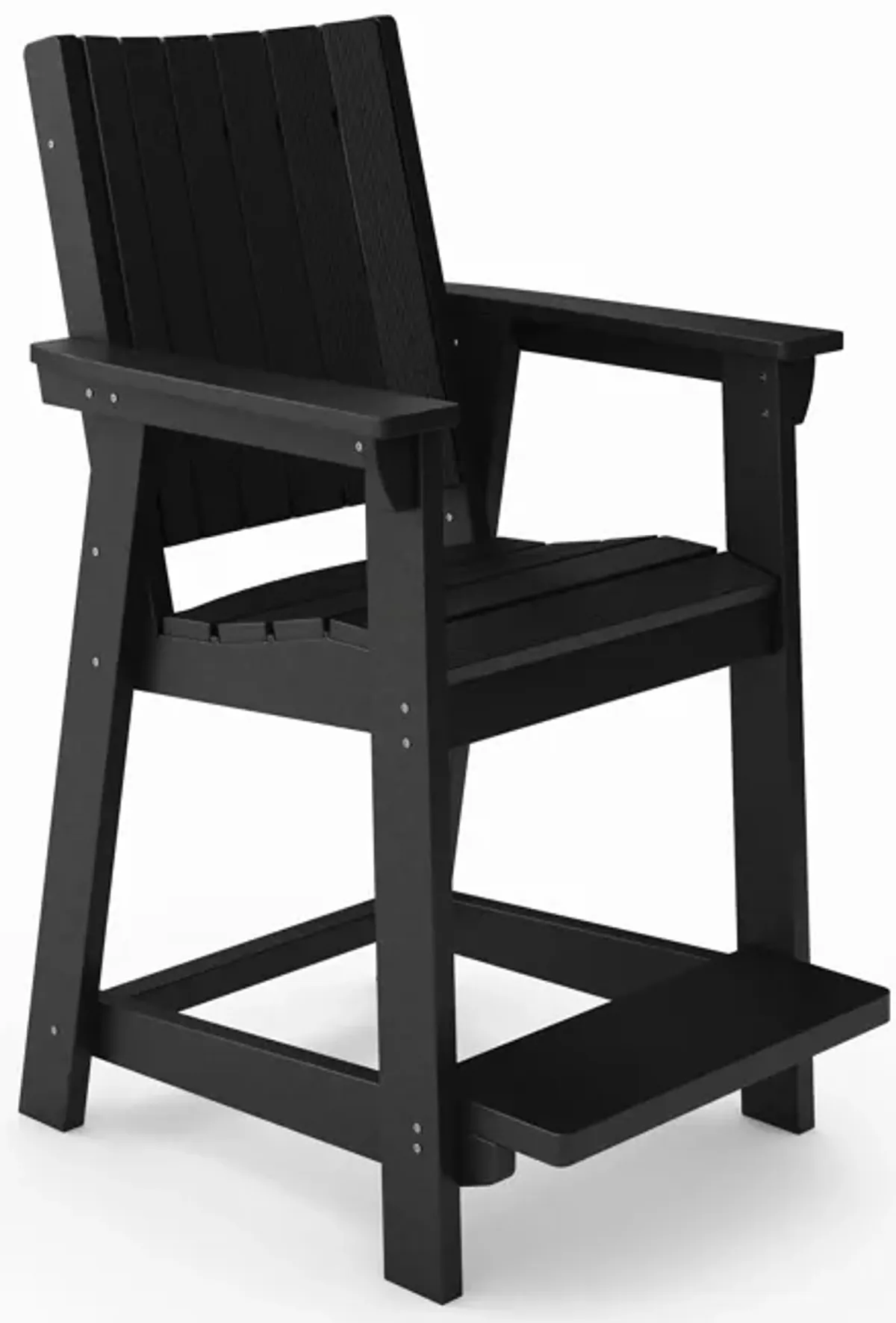 Modern Counter Chair Sleek HDPE Poly Lumber For Dining, Patio, And Garden Comfort