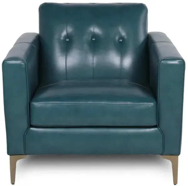 Mid-Century, Tufted Leather Chair