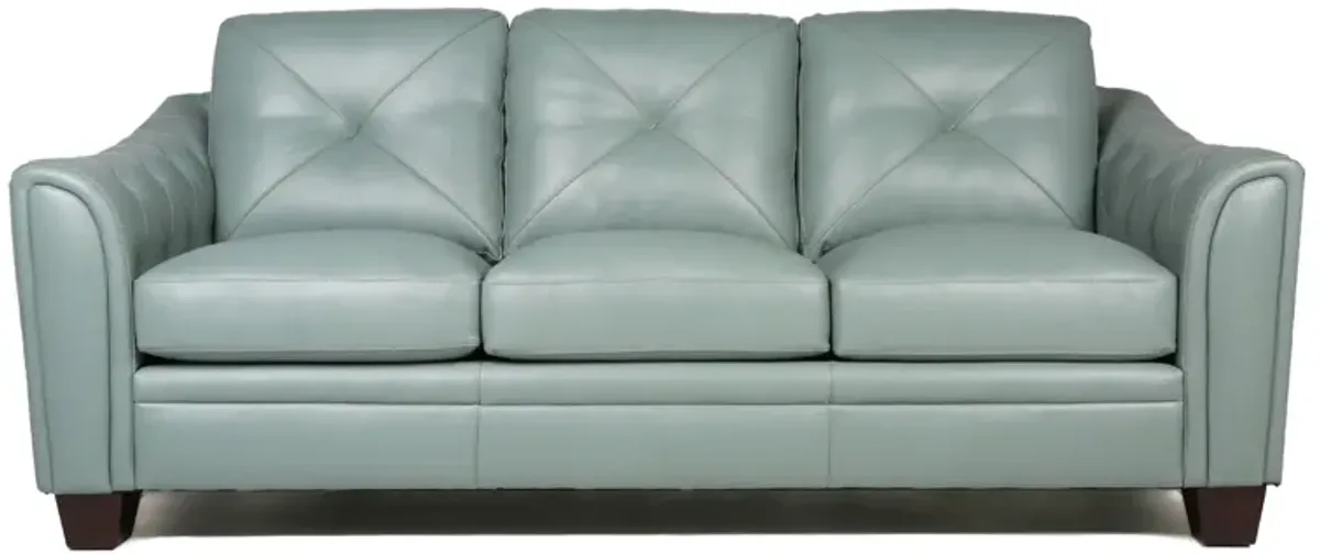 Modern Tufted Leather Sofa