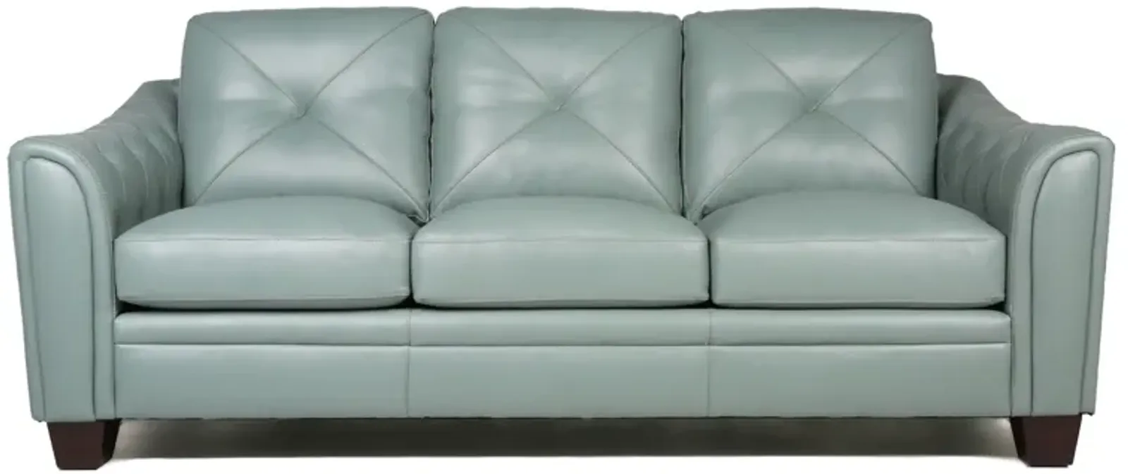 Modern Tufted Leather Sofa