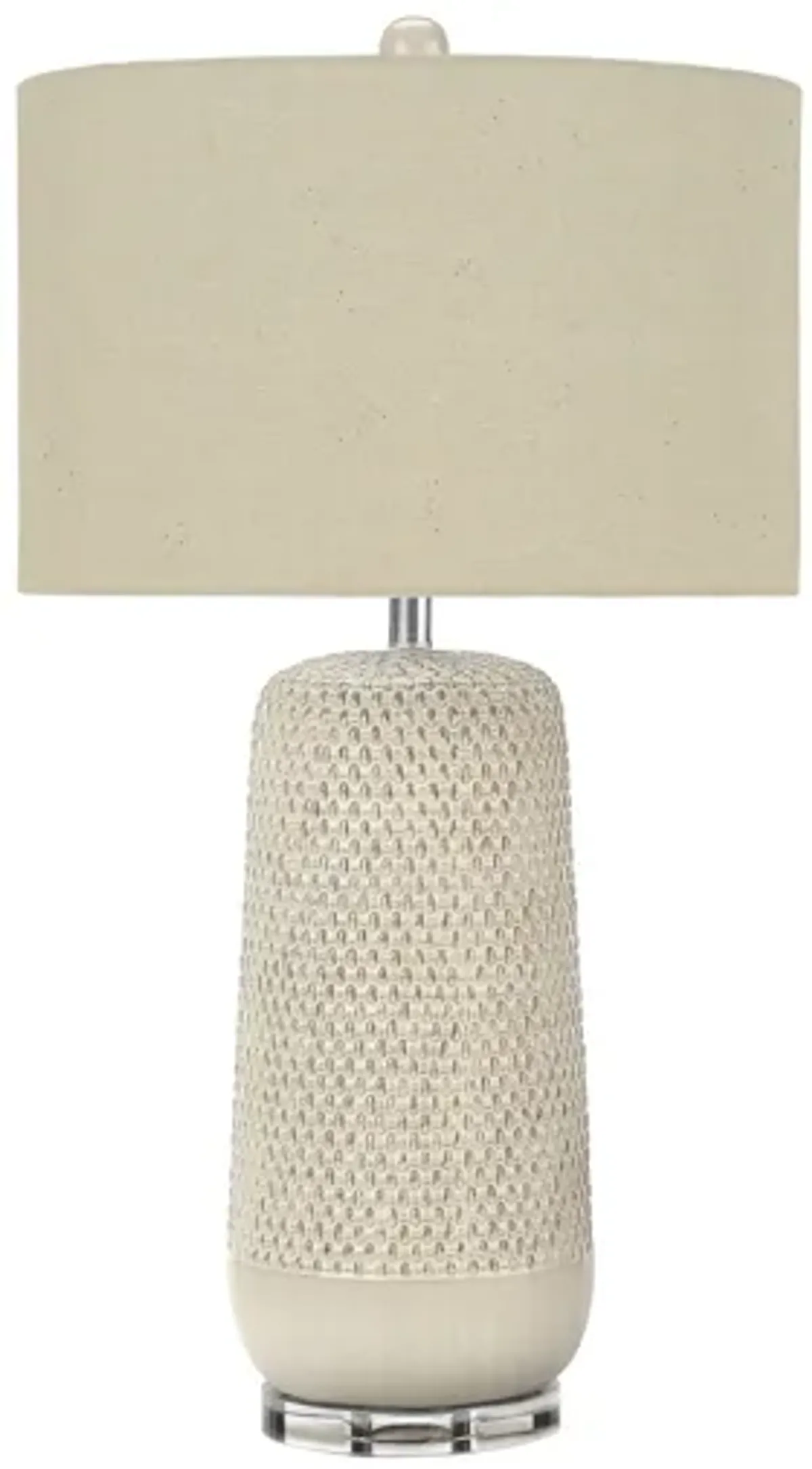 Contemporary Lighting, Table Lamp, Ceramic, Resin - Cream