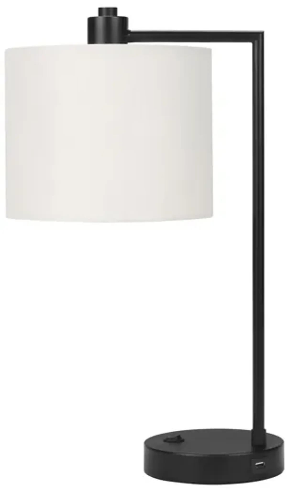 Lighting, Table Lamp, USB Port Included, Modern - Black, Cream