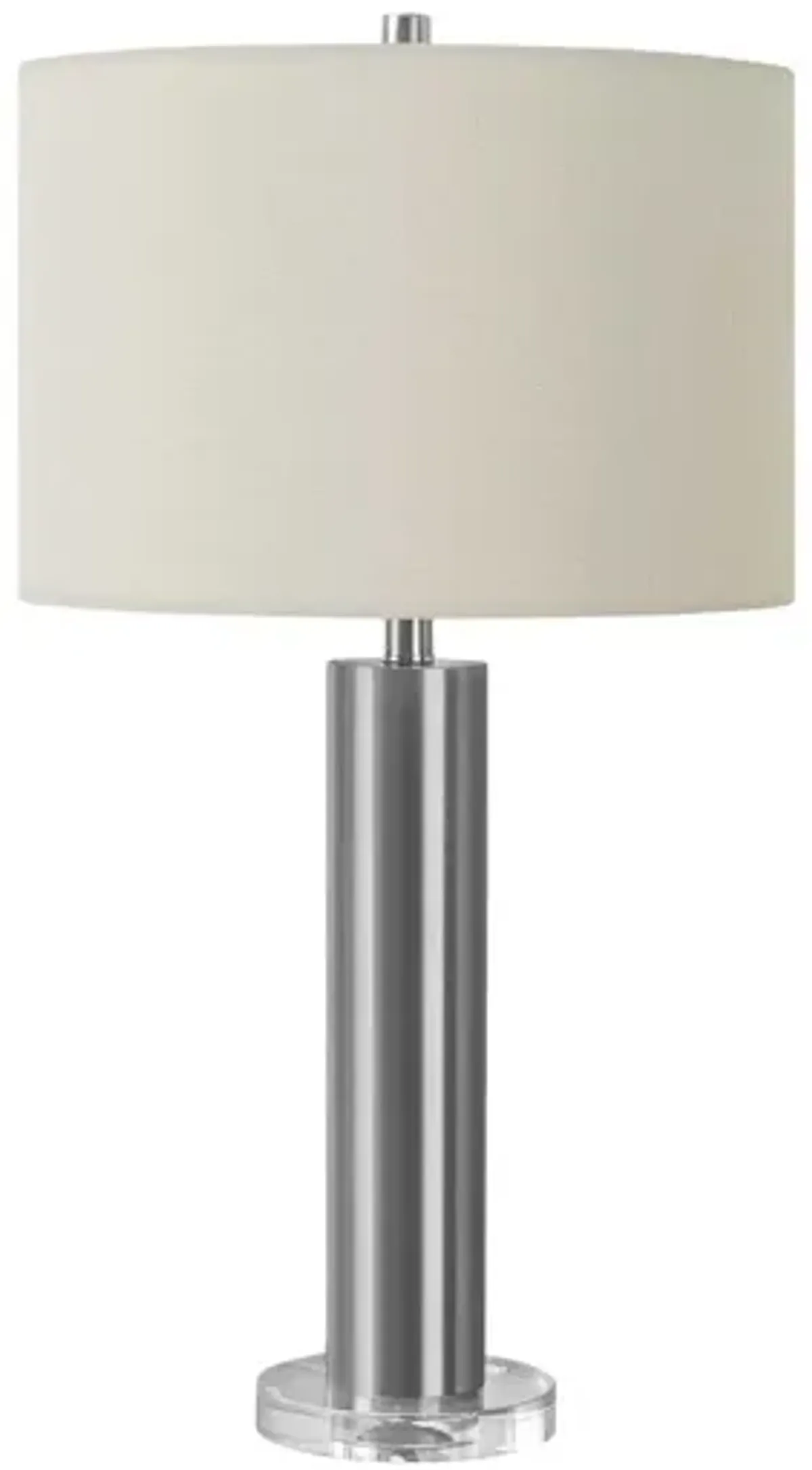 Lighting, Table Lamp, Nickel Metal, Contemporary - Silver