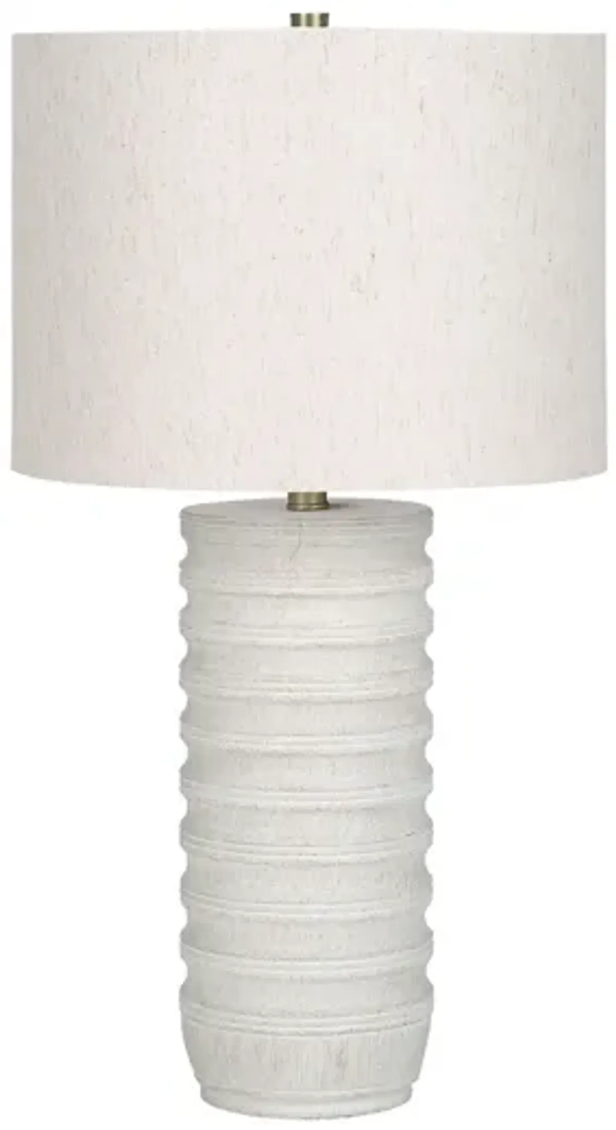 Table Lamp, Lighting, Resin, Transitional - Cream