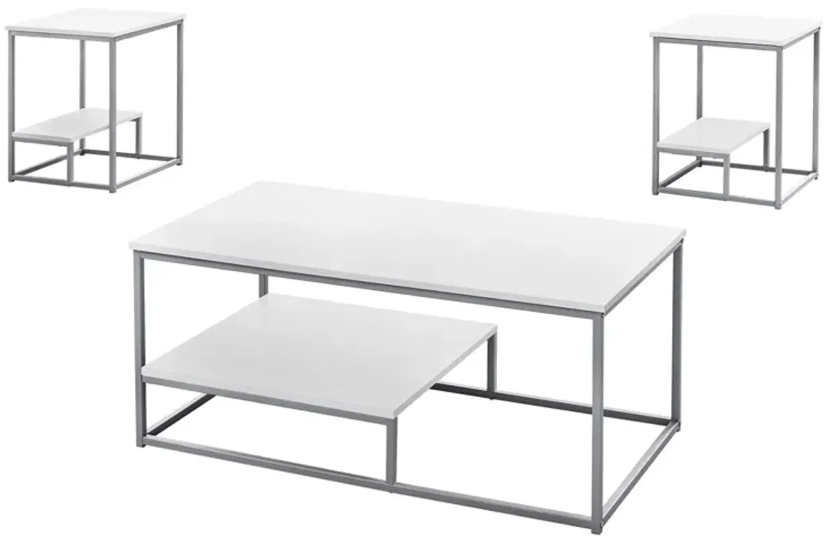 Table Set, Coffee, End, Side, Accent, Living Room, Contemporary & Modern (Set of 3)