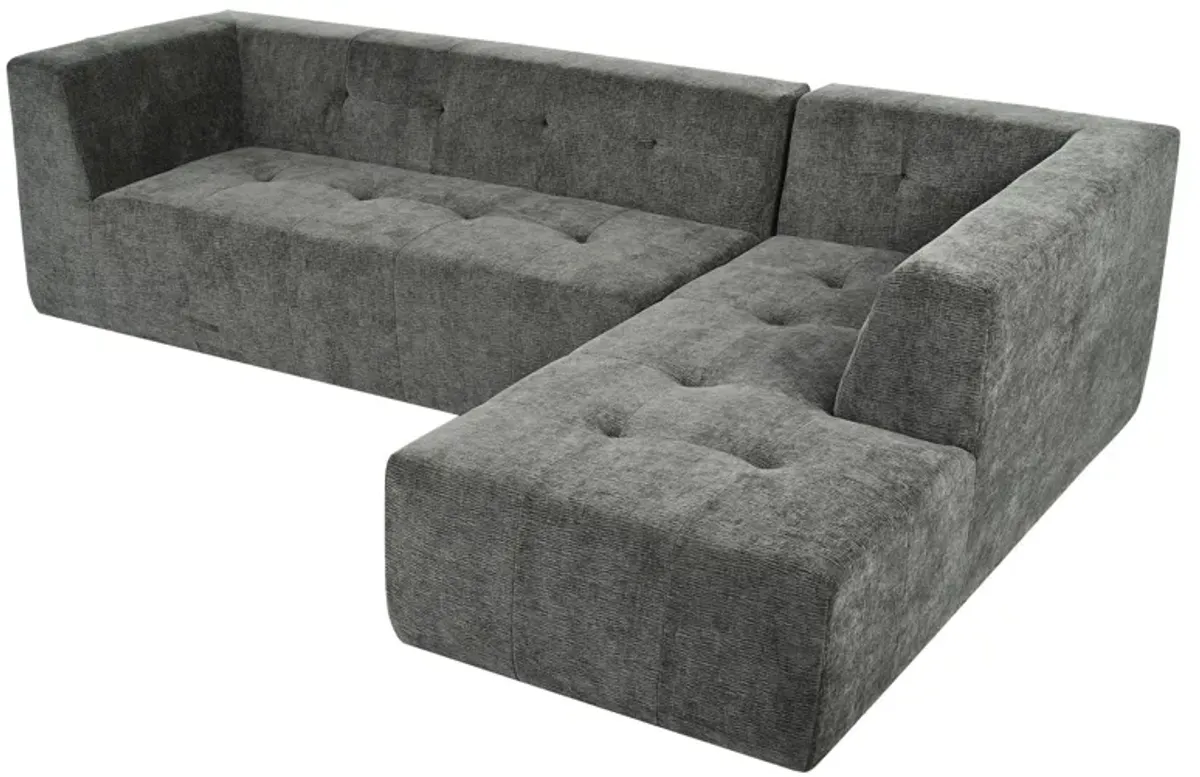 Modular Combination Living Room Sofa Set, Modern Minimalist Sofa, Living Room Upholstered Sofa Bed, Bedroom, 2 Pieces Computer Free Combination, L - Shaped