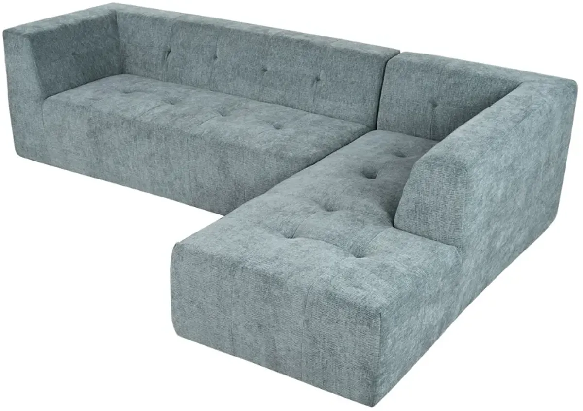 Modular Combination Living Room Sofa Set, Modern Minimalist Sofa, Living Room Upholstered Sofa Bed, Bedroom, 2 Pieces Computer Free Combination, L - Shaped