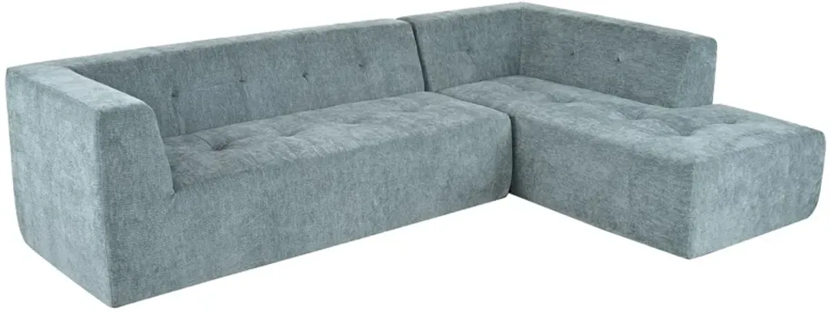 Modular Combination Living Room Sofa Set, Modern Minimalist Sofa, Living Room Upholstered Sofa Bed, Bedroom, 2 Pieces Computer Free Combination, L - Shaped