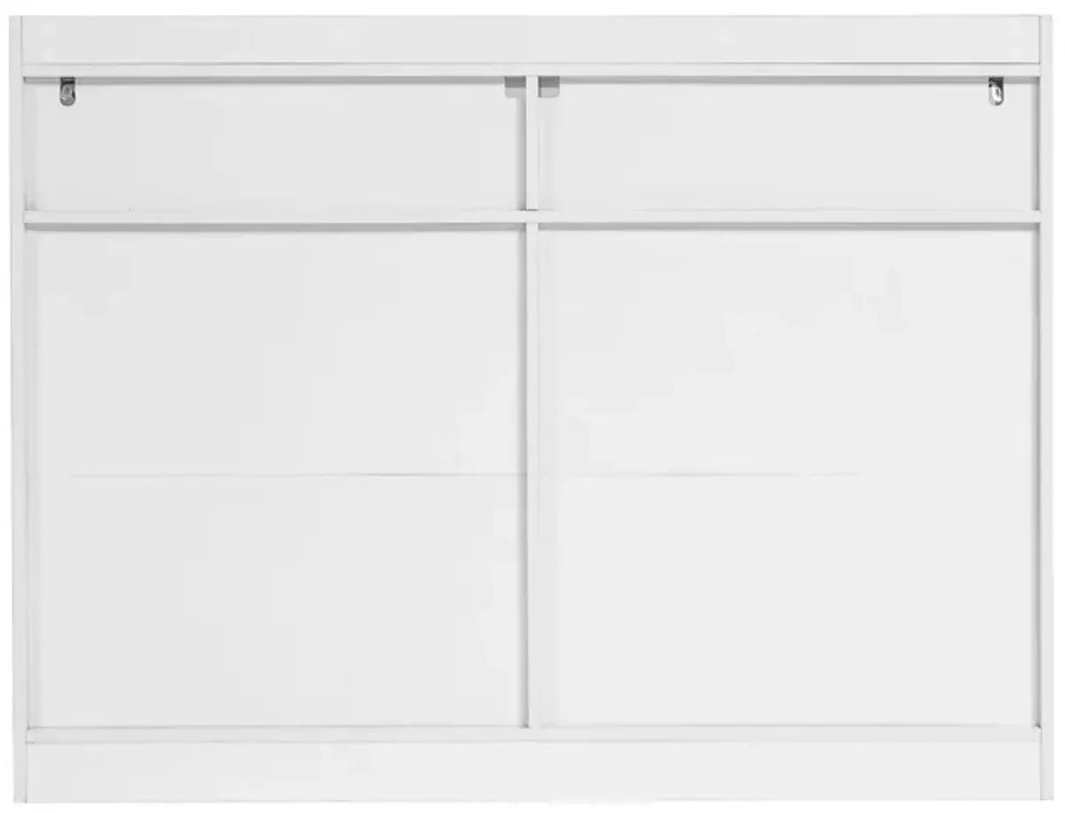 6 Drawer Dresser For Bedroom With LED Lights, Sturdy Frame - White