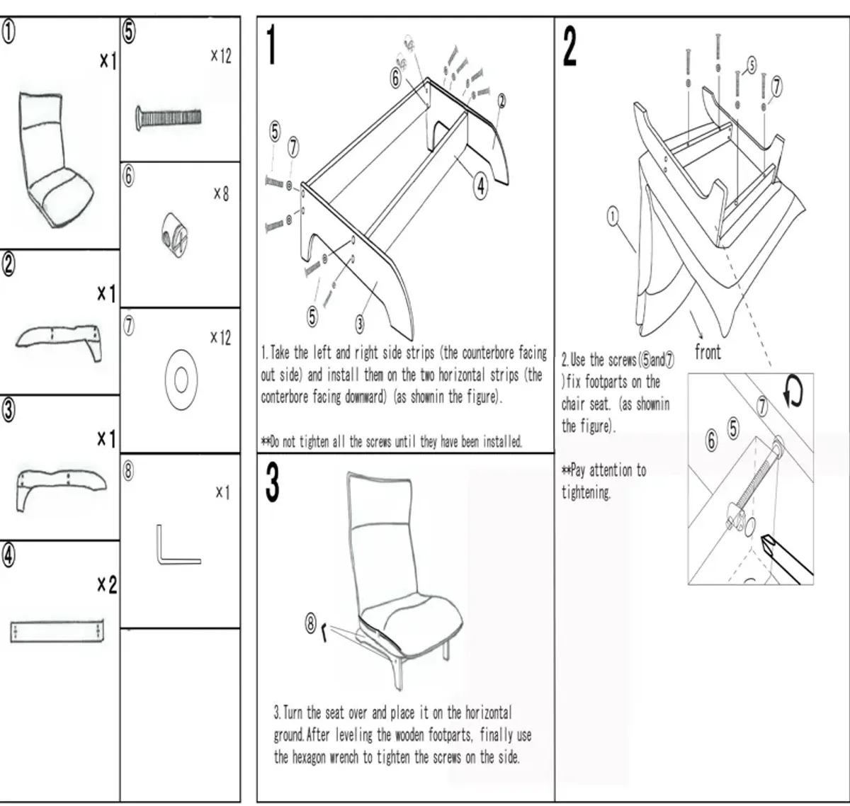 Single Lazy Sofa Chair Leisure Foldable Reclining Chair