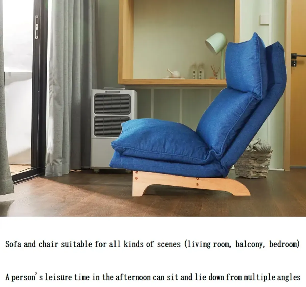 Single Lazy Sofa Chair Leisure Foldable Reclining Chair