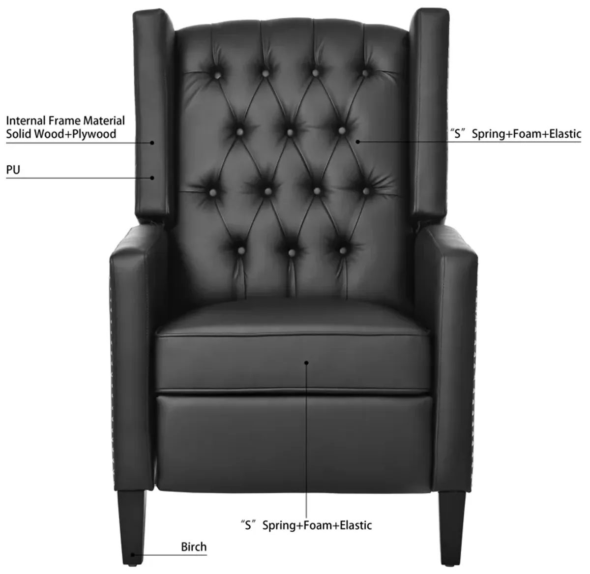 Manual Wing Chair Recliner