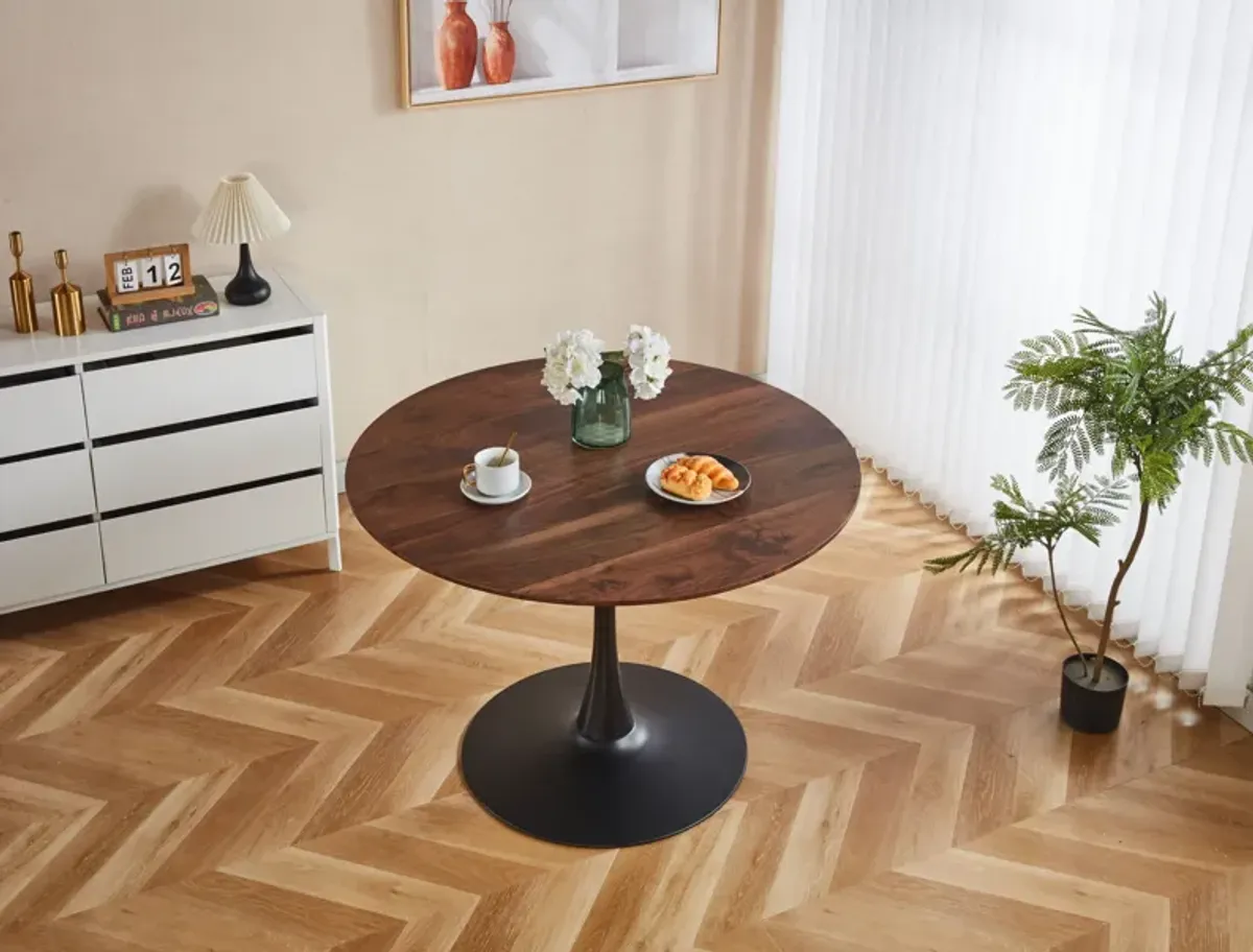 Tulip Table Mid-Century Dining Table With Round MDF Table Top, Pedestal Dining Table, End Table Leisure Coffee Table