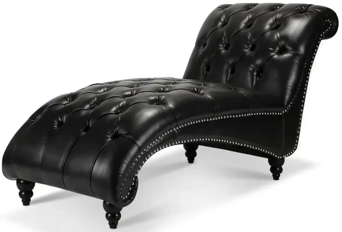 Tufted Armless Chaise Lounge