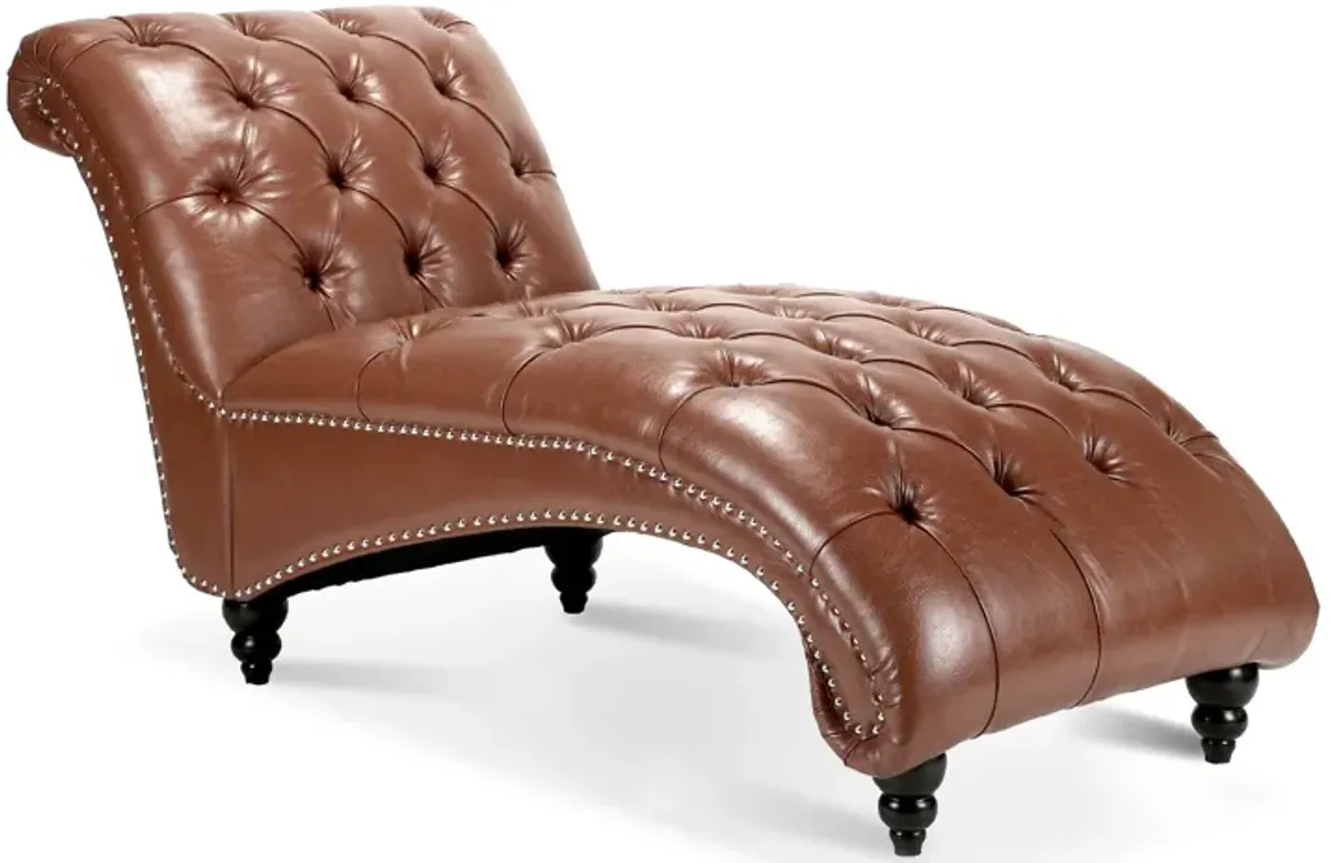 Tufted Armless Chaise Lounge