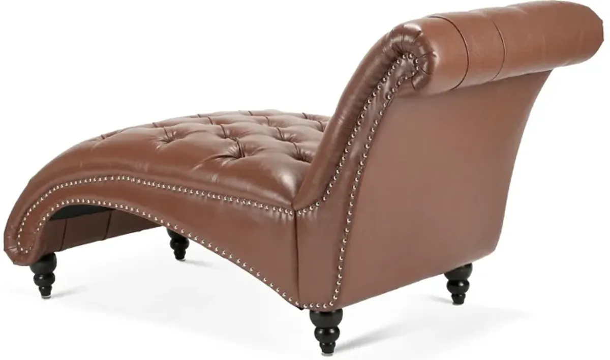 Tufted Armless Chaise Lounge