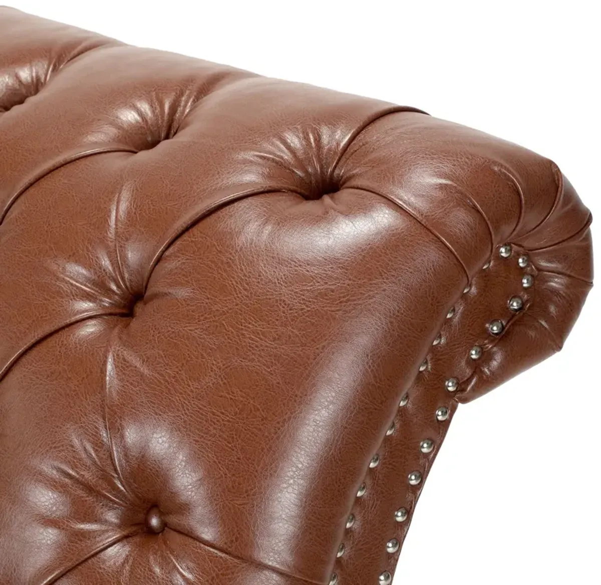 Tufted Armless Chaise Lounge