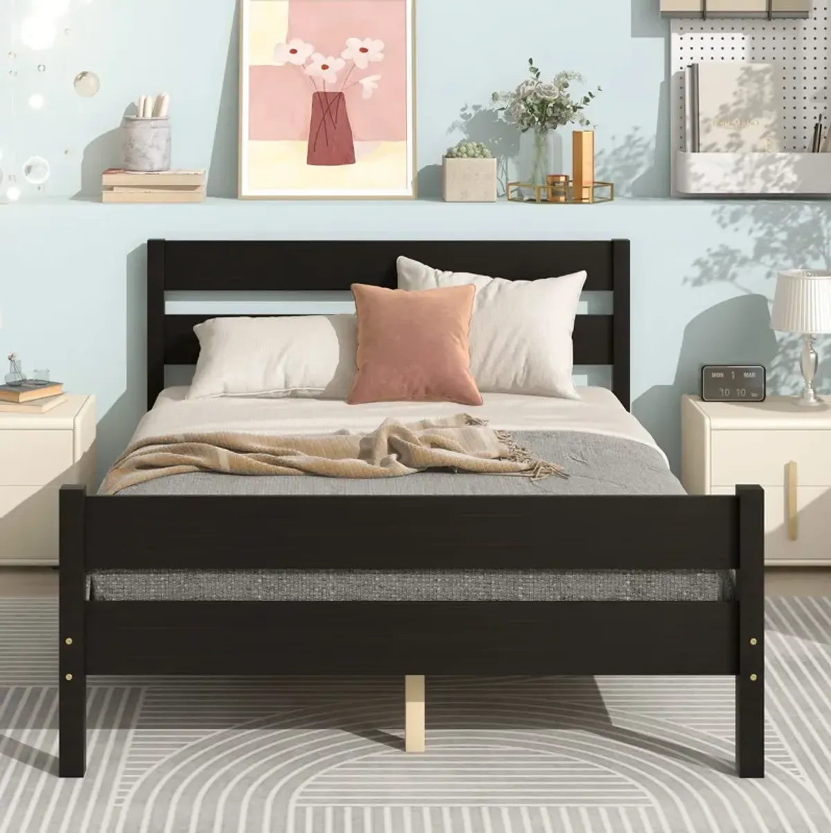 Bed With Headboard And Footboard