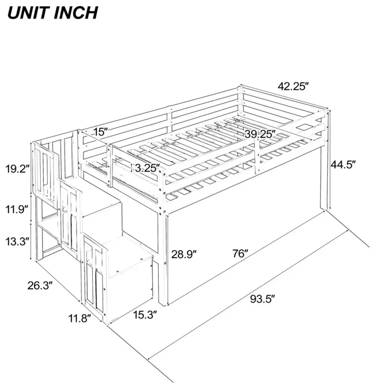 Loft Bed With Staircase