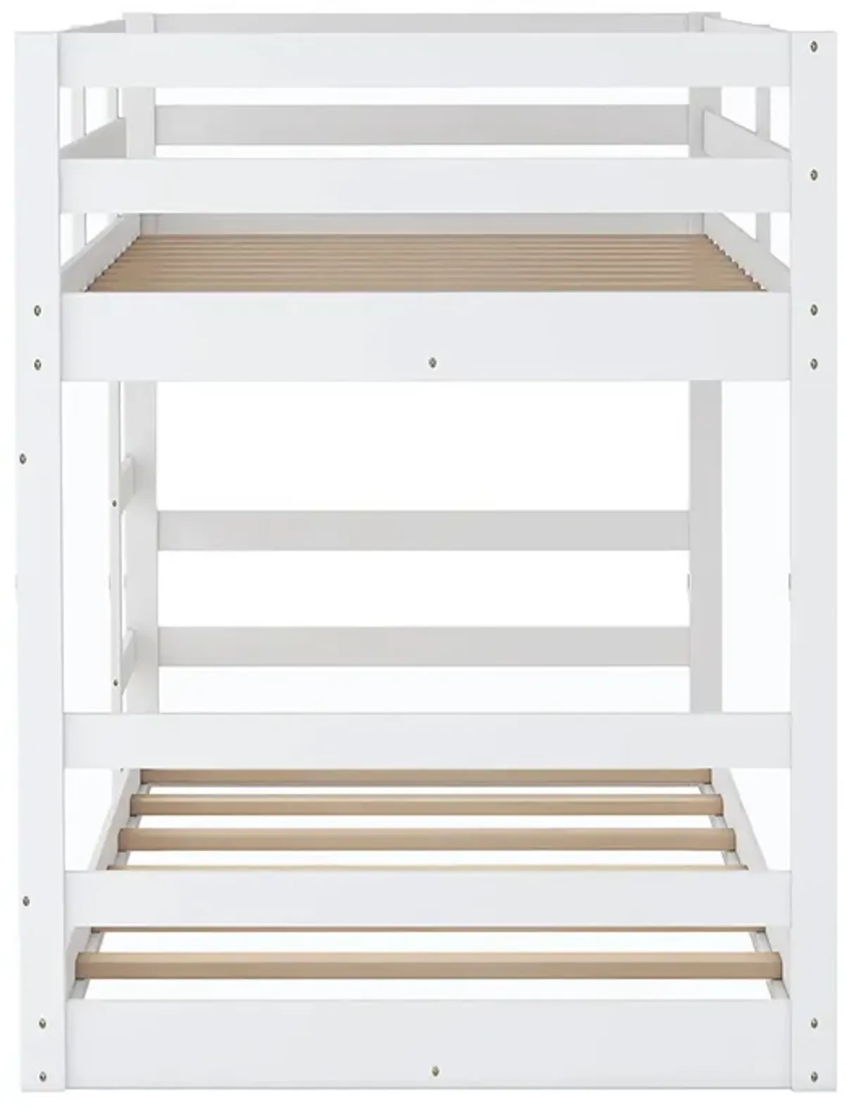 Twin Over Twin Bunk Bed With Ladder