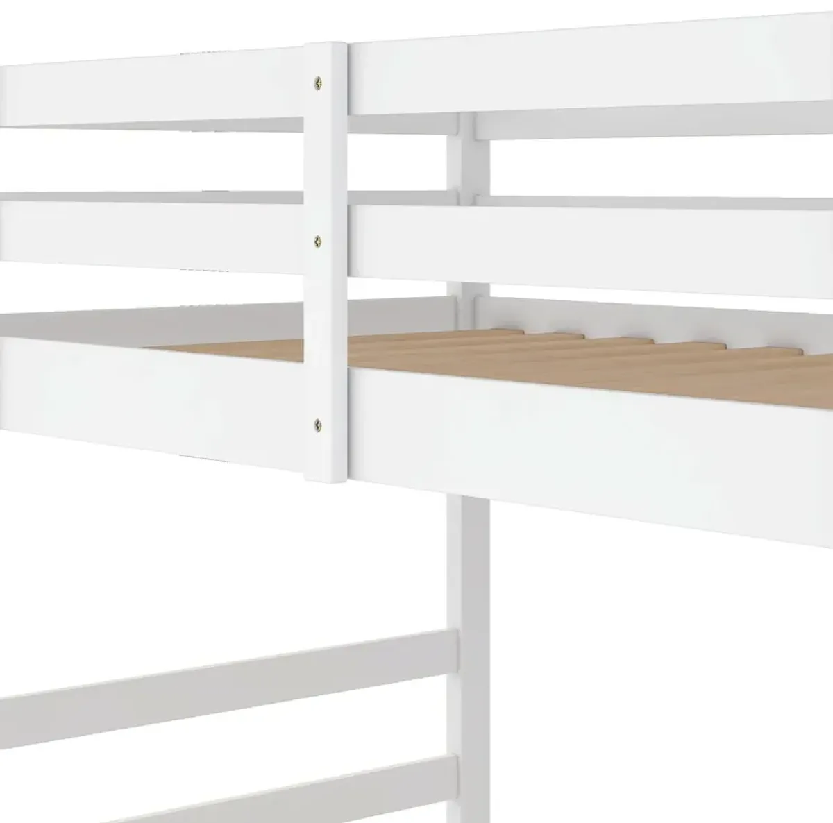 Twin Over Twin Bunk Bed With Ladder