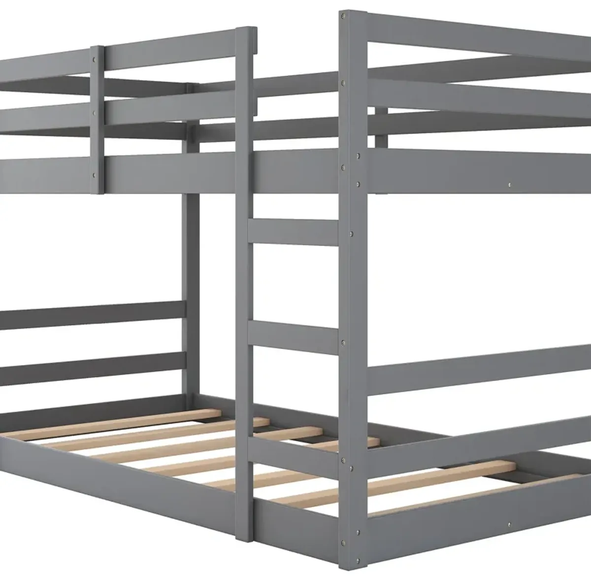 Twin Over Twin Bunk Bed With Ladder