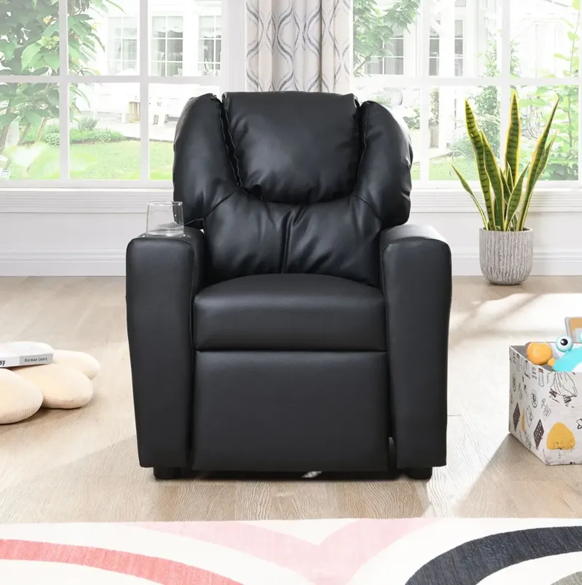 Kids Recliner Chair - Black