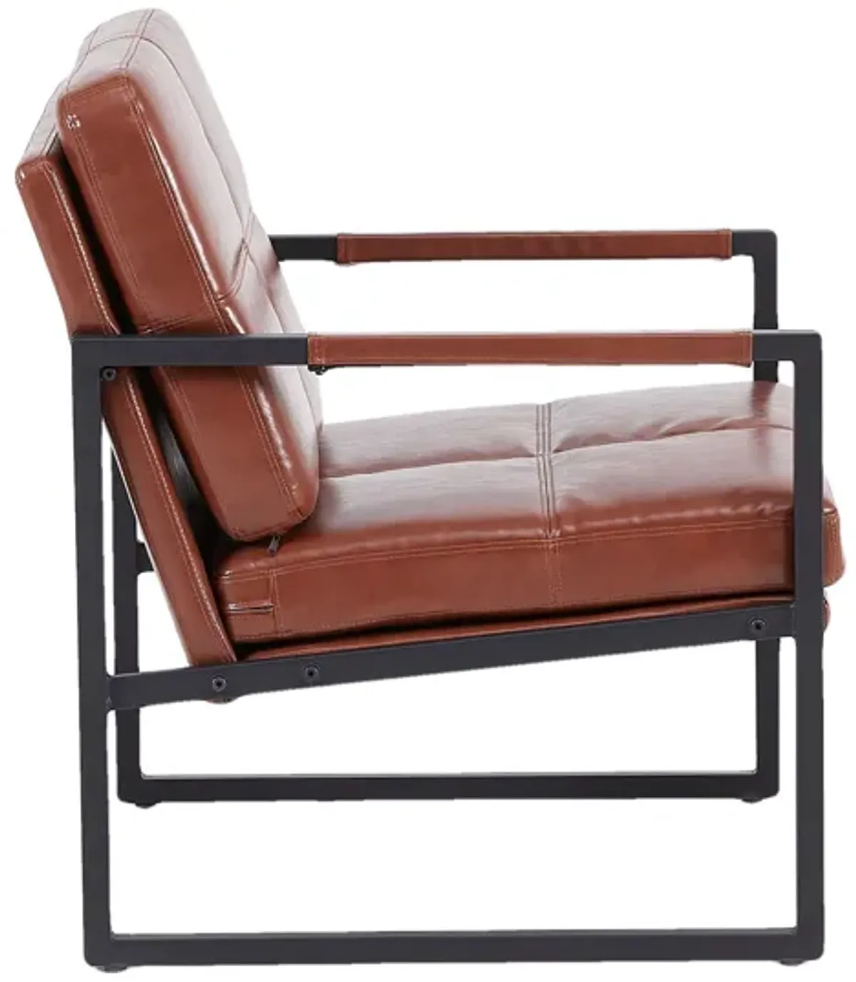 PU Leather Leisure Metal Frame Recliner Chair For Living Room And Bedroom Furniture