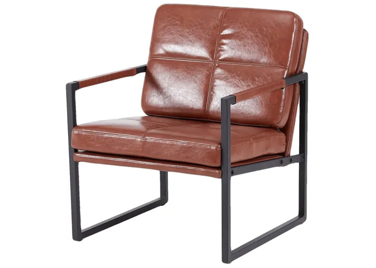 PU Leather Leisure Metal Frame Recliner Chair For Living Room And Bedroom Furniture