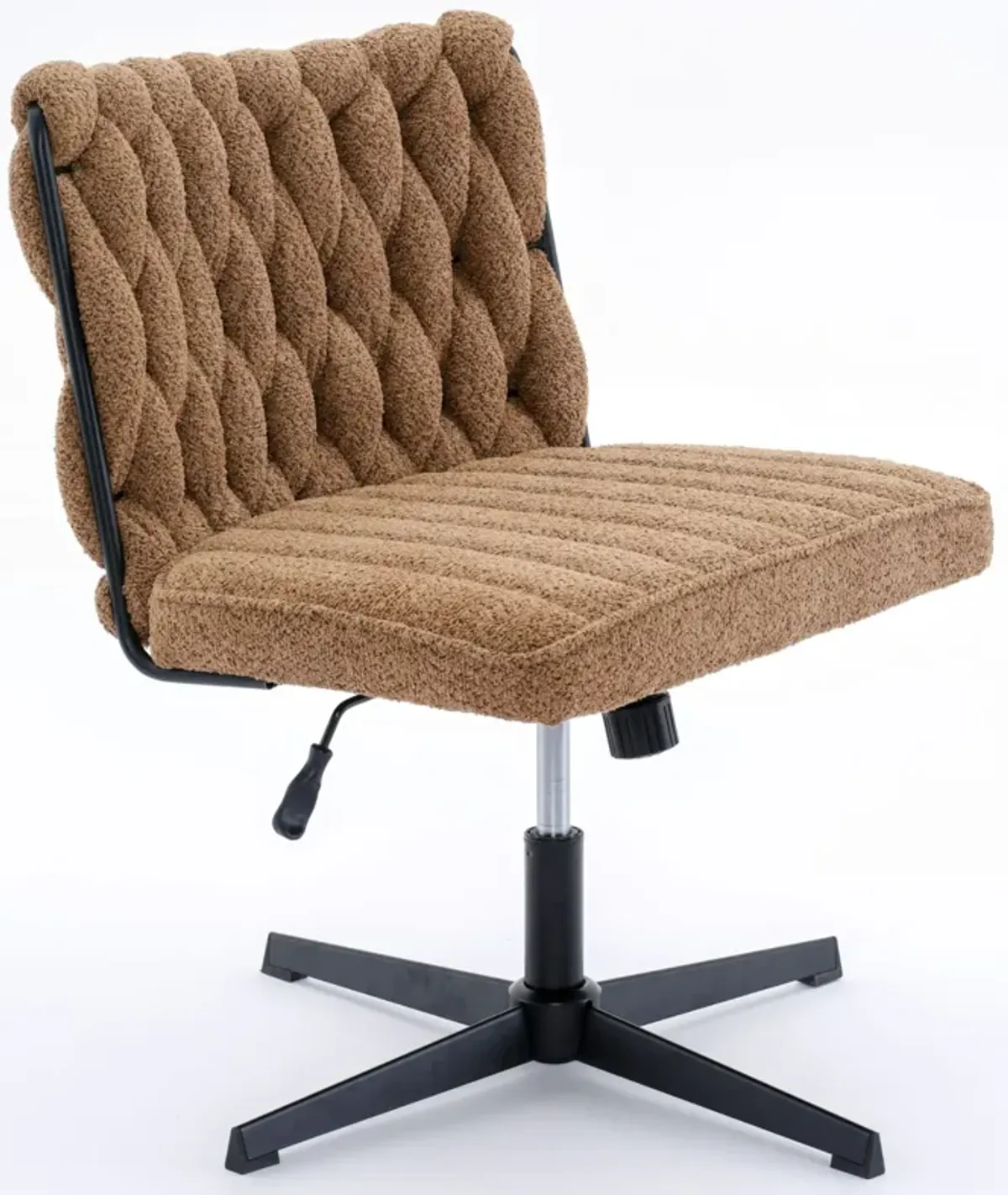 Armless Office Desk Chair No Wheels