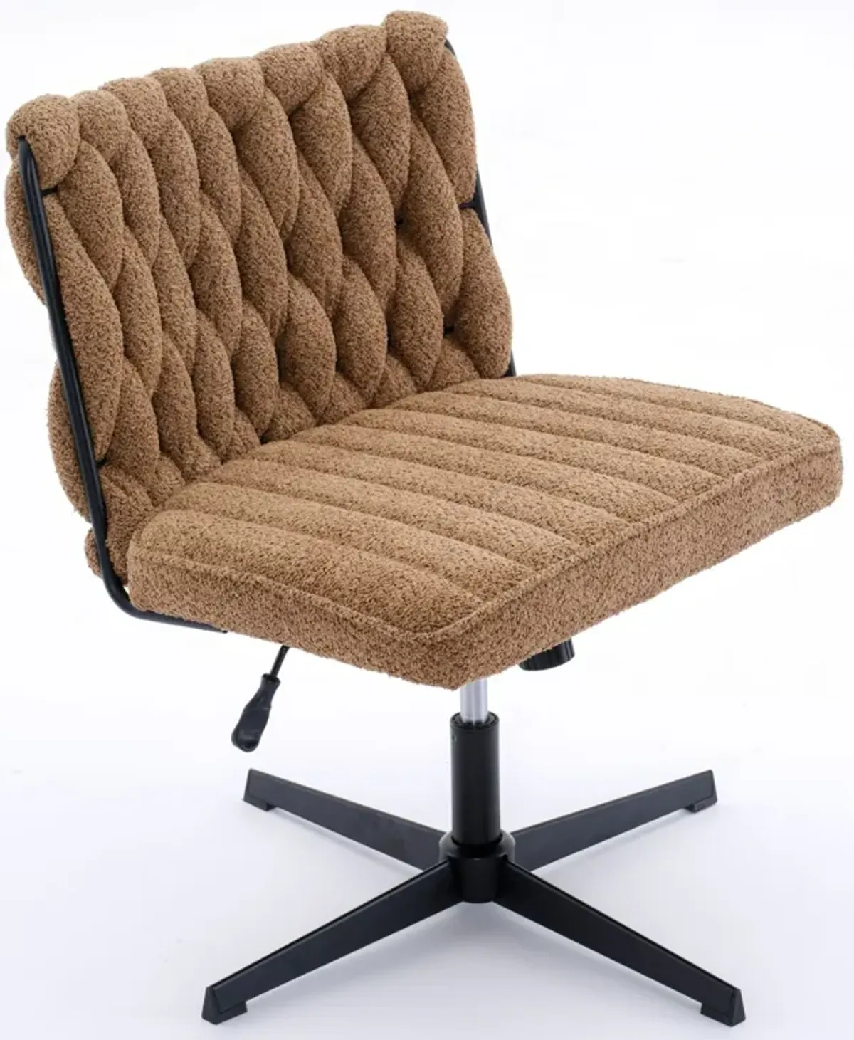 Armless Office Desk Chair No Wheels