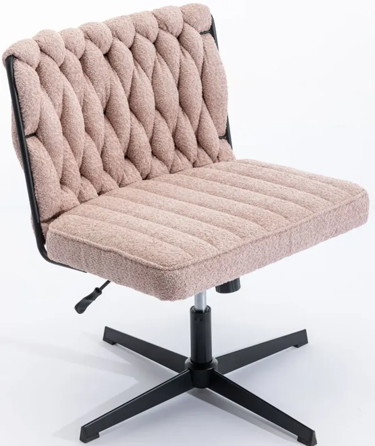 Armless Office Desk Chair No Wheels