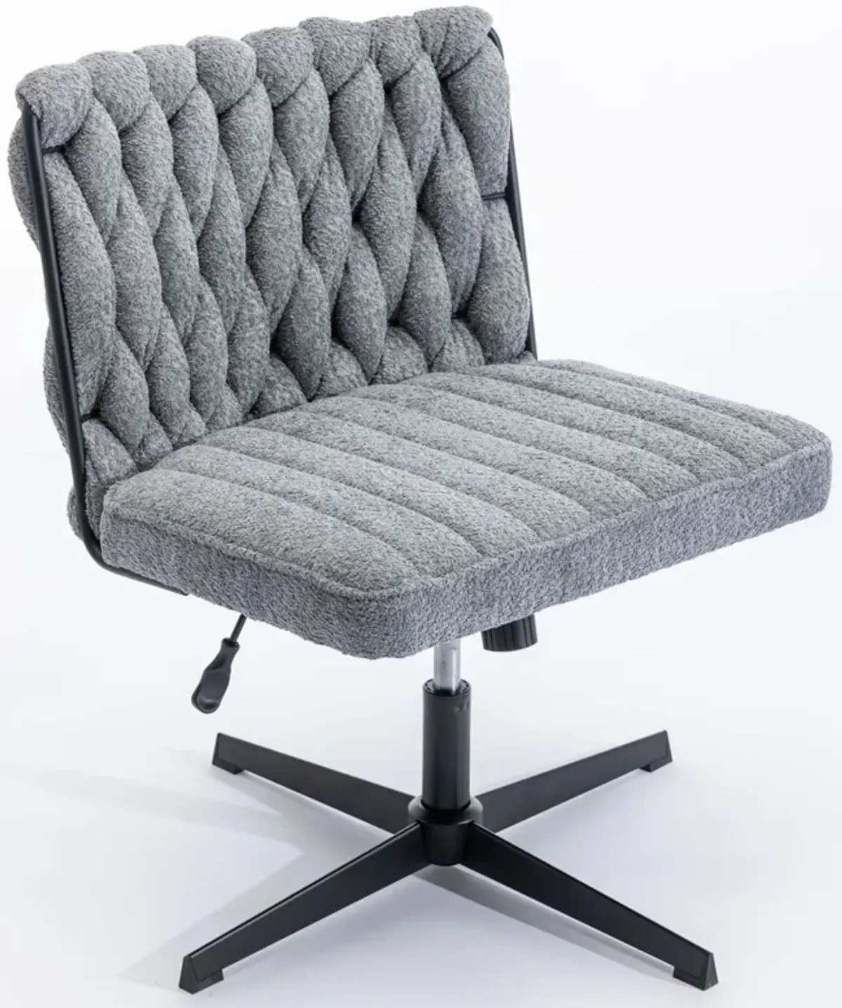 Armless Office Desk Chair No Wheels