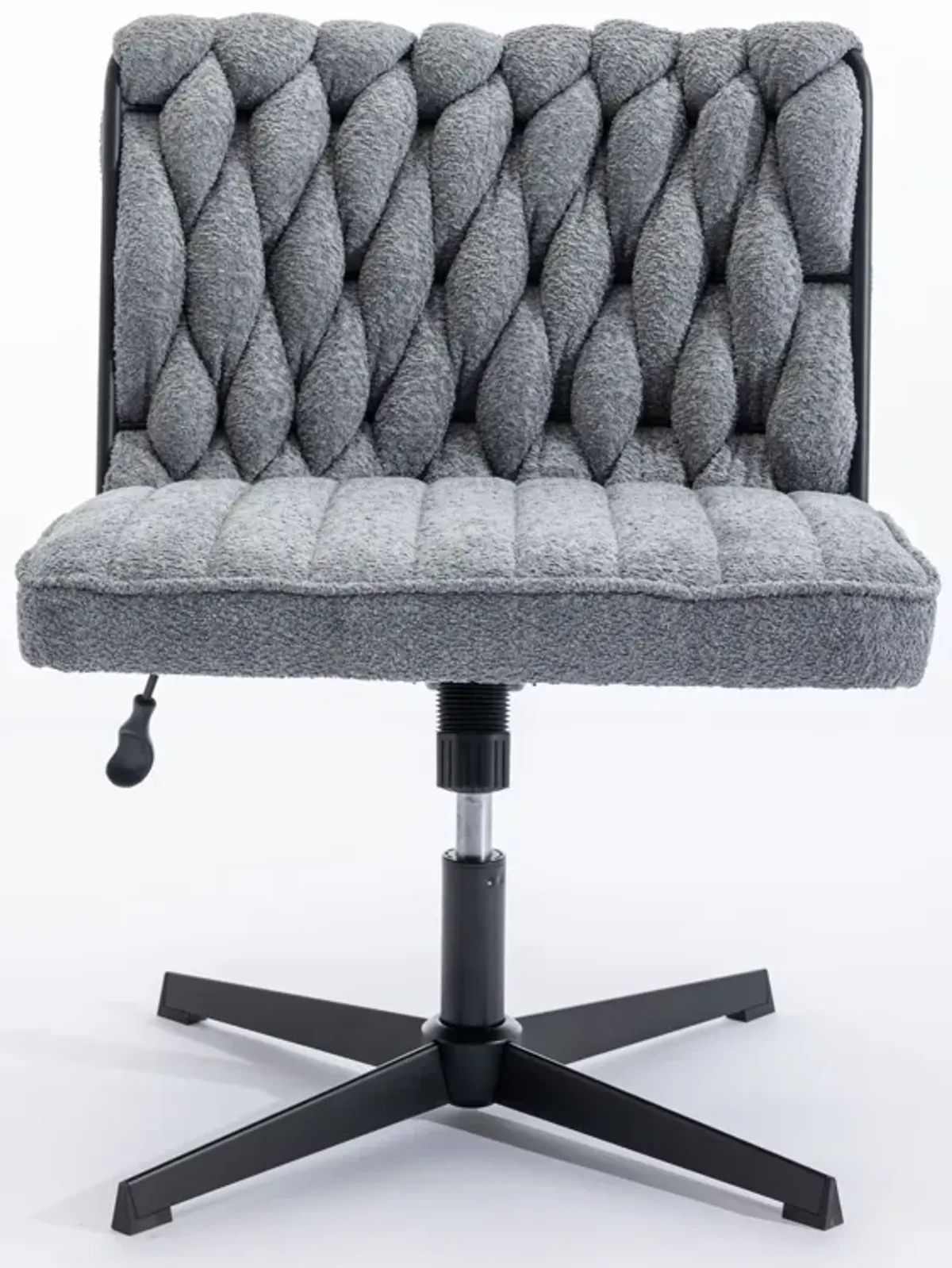 Armless Office Desk Chair No Wheels