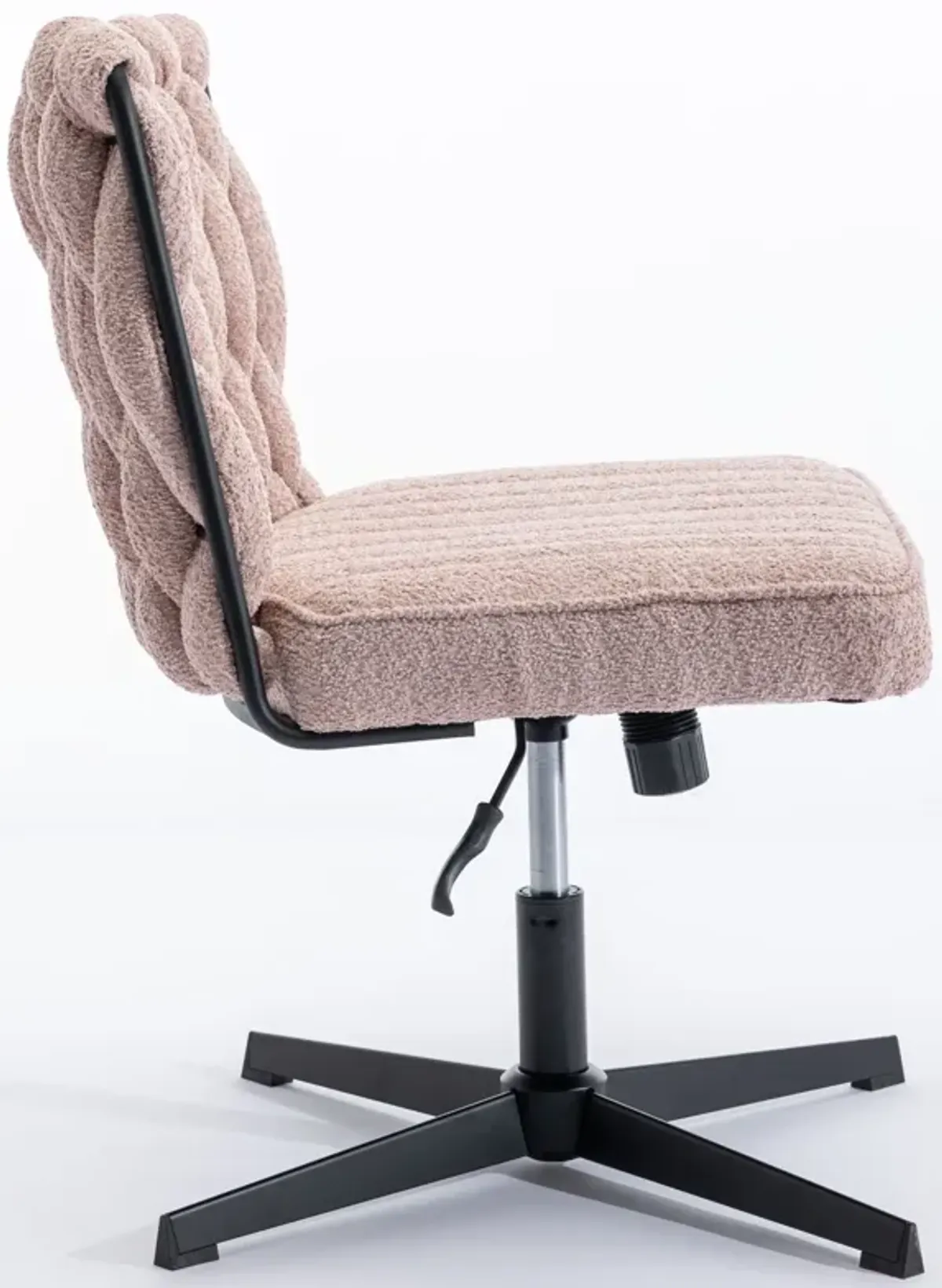 Armless Office Desk Chair No Wheels