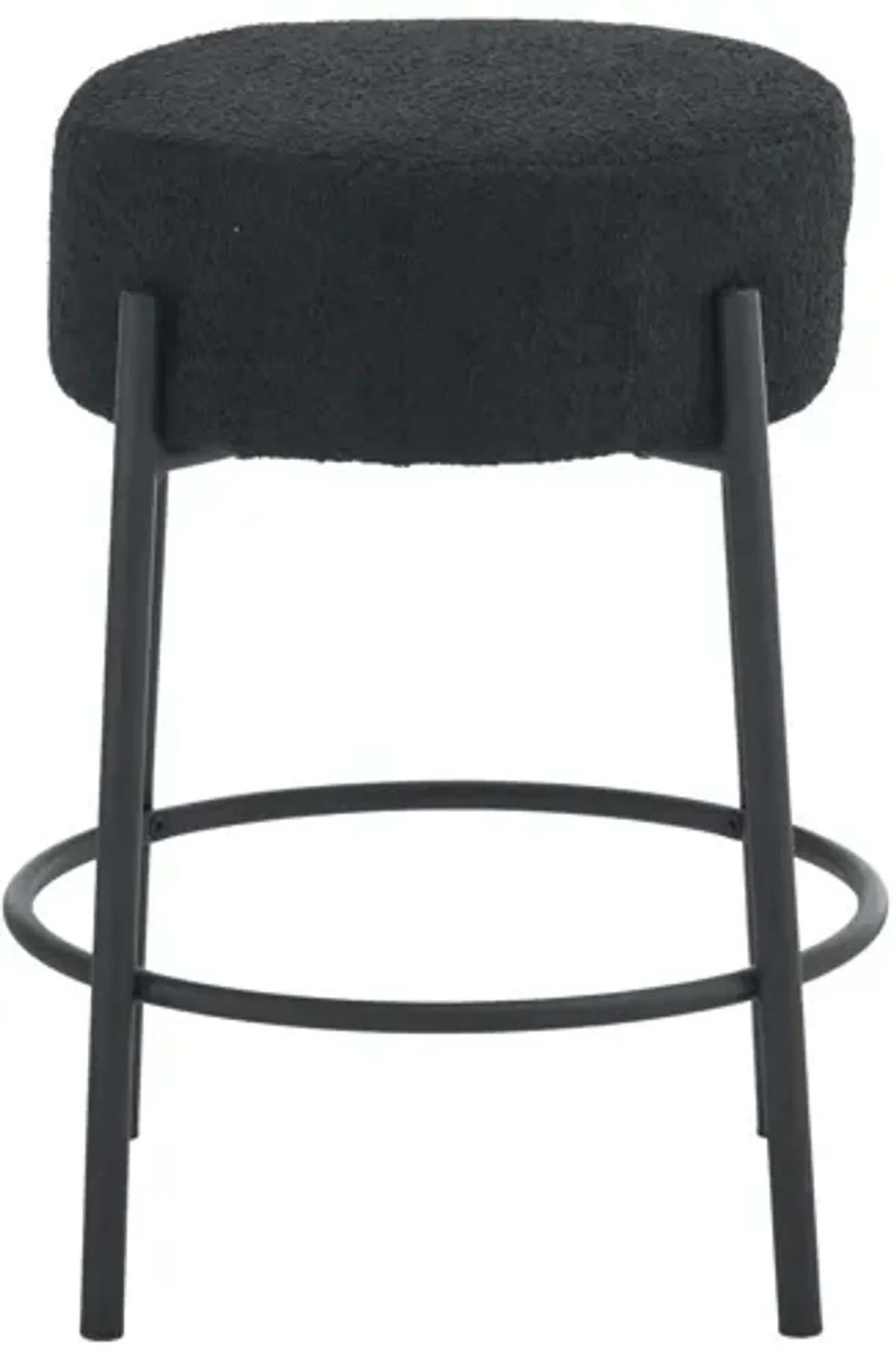 Round Bar Stools (Set of 2), Contemporary Upholstered Dining Stools For Kitchens, Coffee Shops And Bar Stores