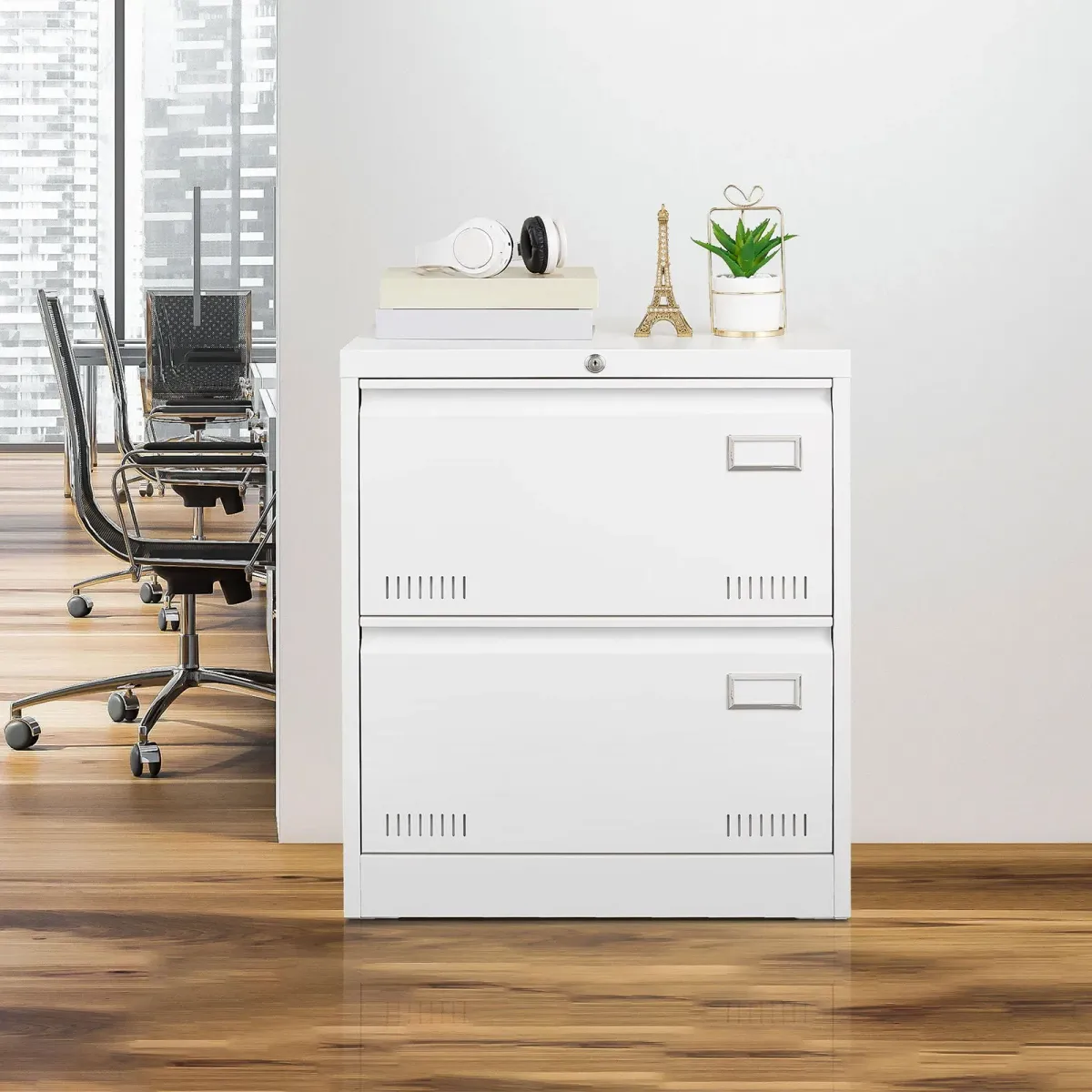 Filing Cabinet Lateral File Cabinet 3 Drawer, Locking Metal File Cabinets Three Drawer, Office Filing Cabinet With Lock Drawers For Home Office