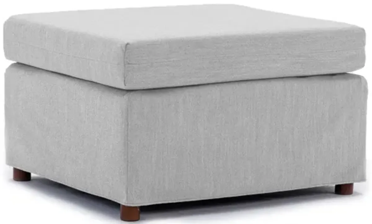 Single Movable Ottoman For Modular Sectional Sofa Couch Without Storage Function, Cushion Covers Removable And Washable