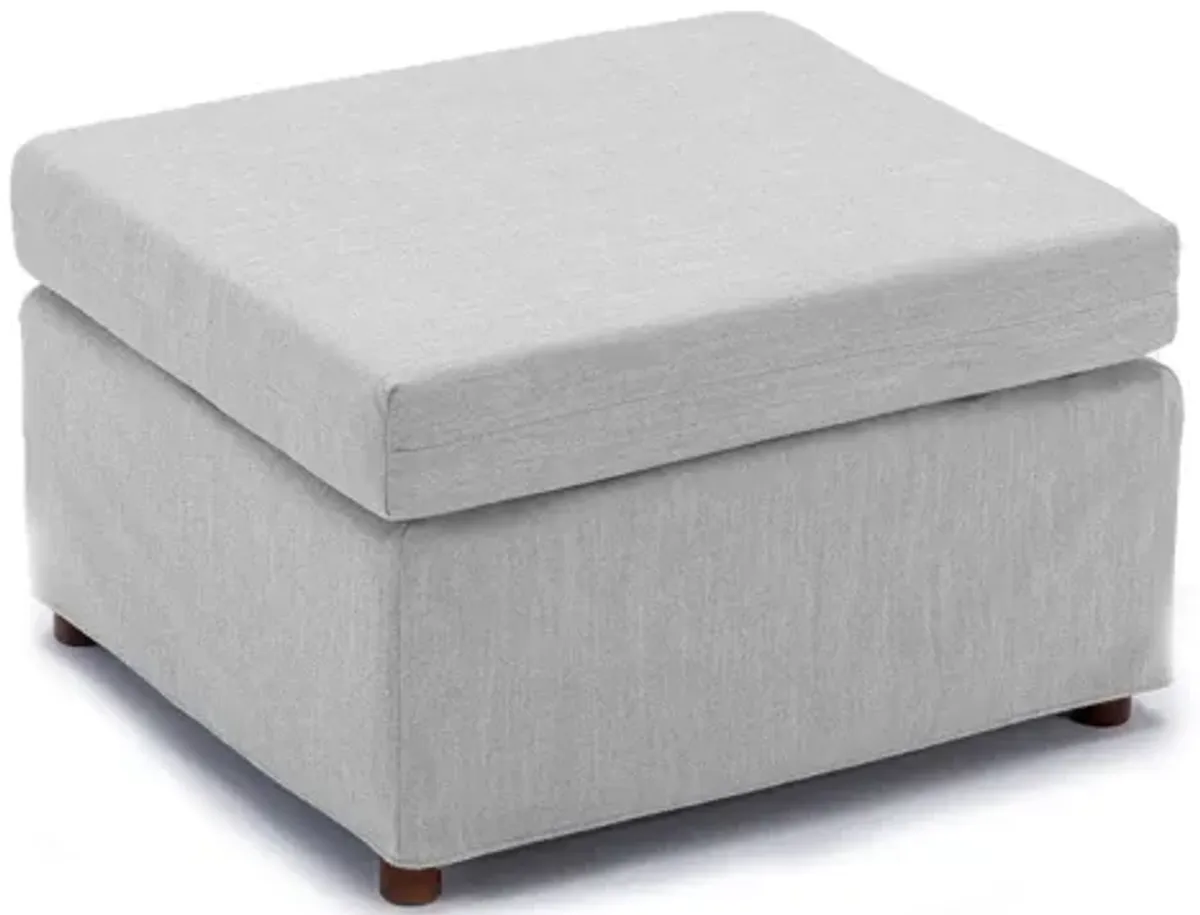 Single Movable Ottoman For Modular Sectional Sofa Couch Without Storage Function, Cushion Covers Removable And Washable