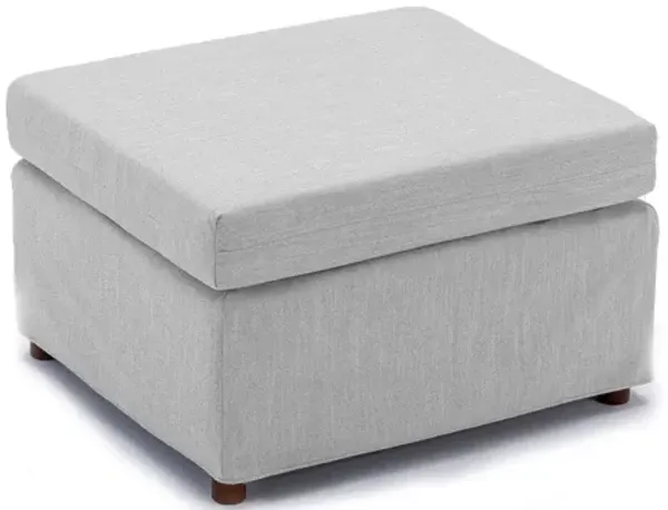 Single Movable Ottoman For Modular Sectional Sofa Couch Without Storage Function, Cushion Covers Removable And Washable
