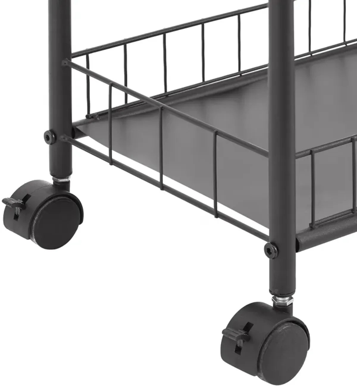 6 Tier Slim Rolling Storage Cart, Mobile Shelving Unit With Wheels, Metal Wire Storage Shelving Rack With Baskets For Kitchen Bathroom Office Laundry Narrow Piaces - Black