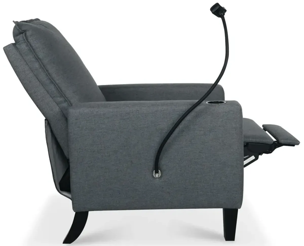 Recliner Chairs For Adults, Adjustable Recliner Sofa With Mobile Phone Holder & Cup Holder, Modern Reclining Chairs Fabric Push Back Recliner Chairs For Living Room, Bedroom