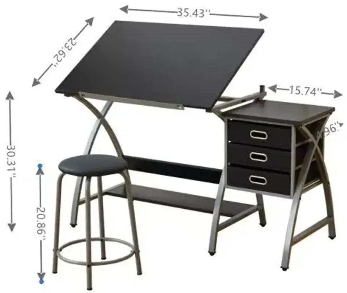 Drafting Table With Stool