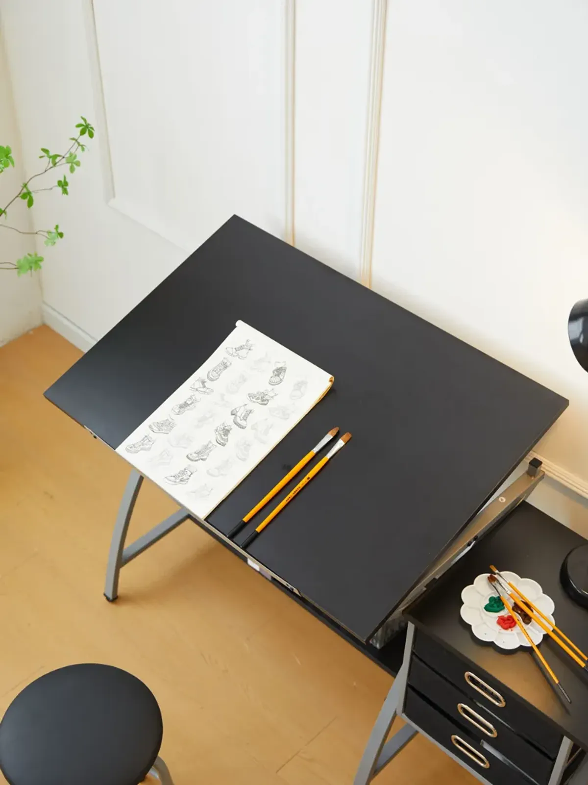 Drafting Table With Stool