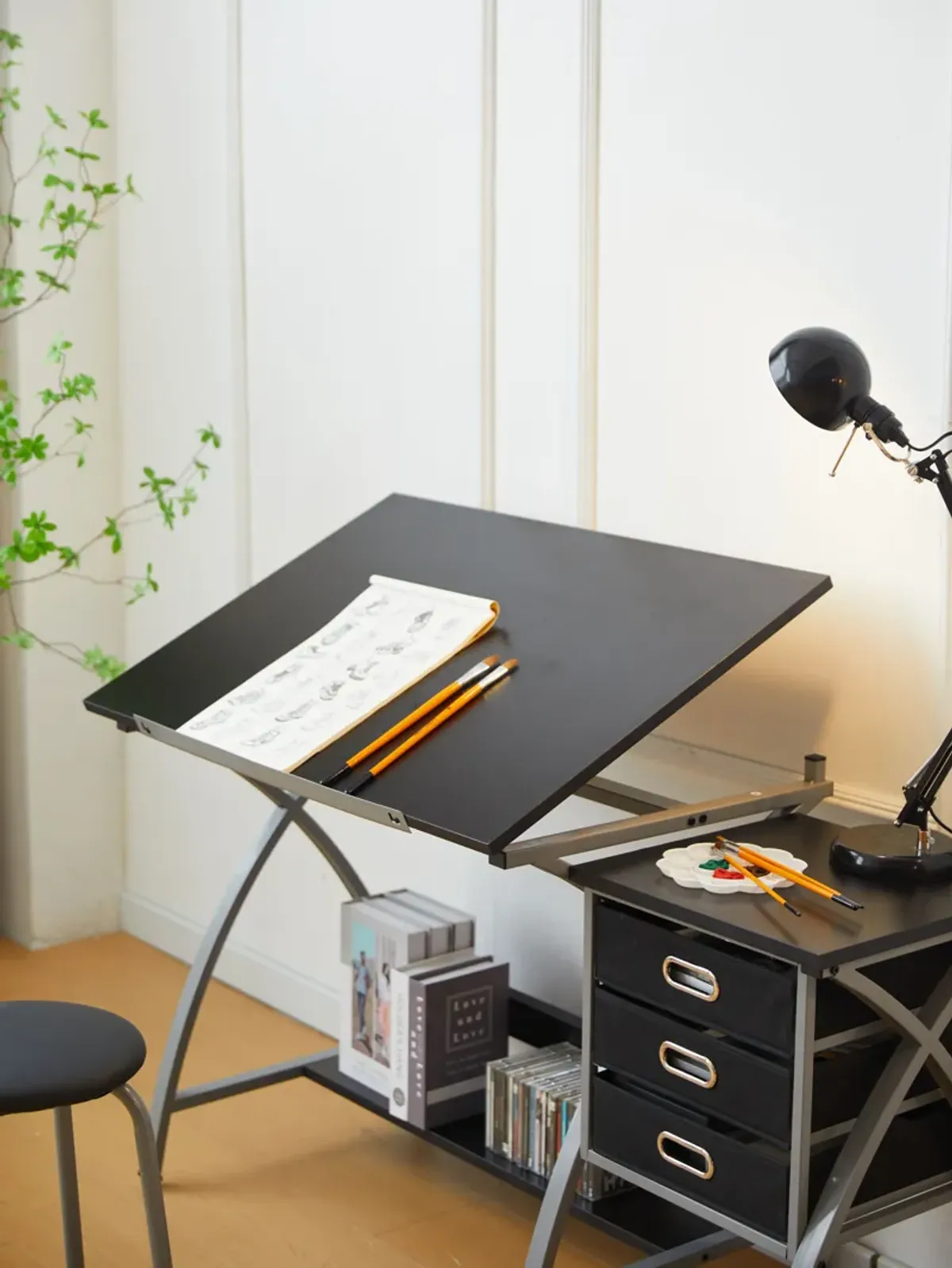 Drafting Table With Stool