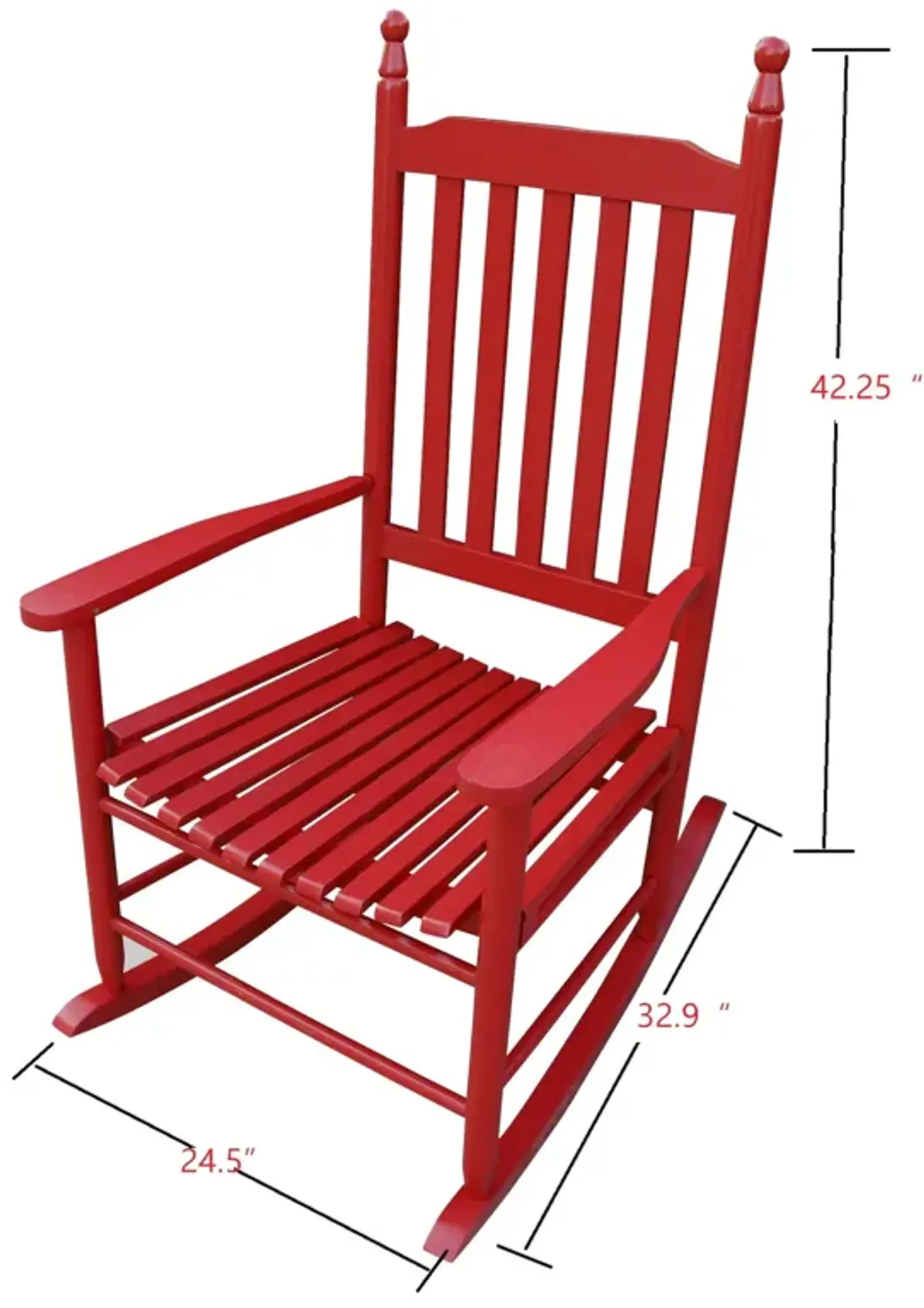 Wooden Porch Rocker Chair